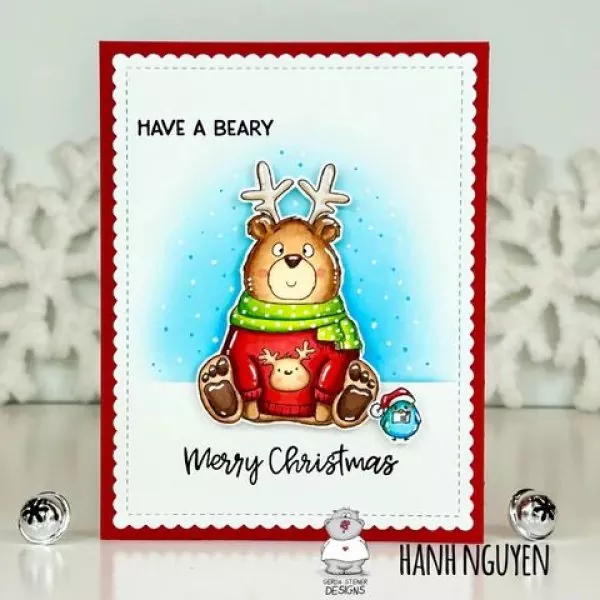 Beary Merry Christmas clearstamps Gerda Steiner Designs 1