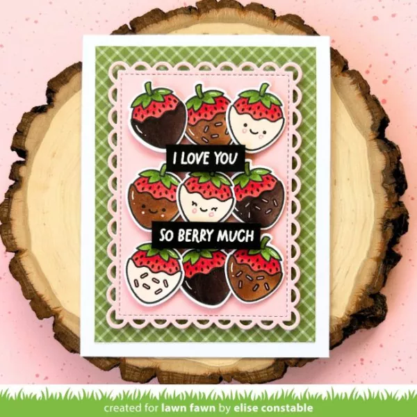 Sweet Strawberry Stempel Lawn Fawn 3