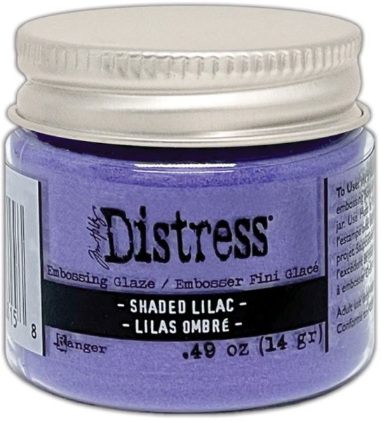 ranger distress embossing glaze Shaded Lilac tim holtz