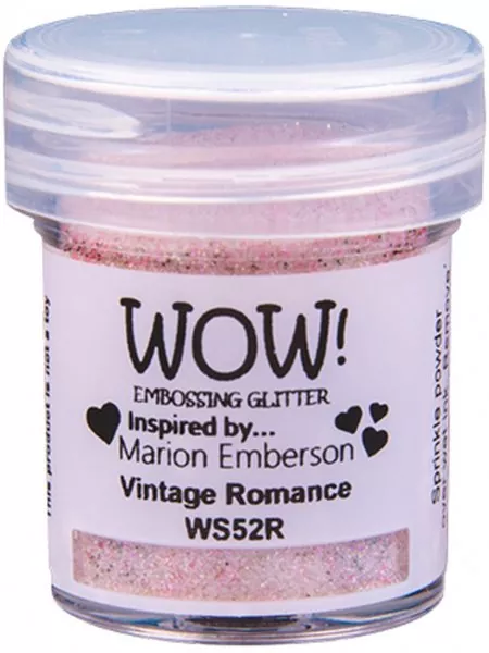 wow embossing glitter marion emberson vintag peacock