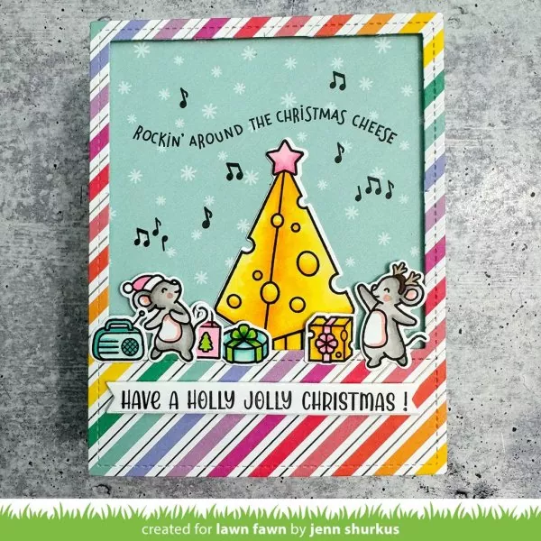 Cheesy Christmas Stempel Lawn Fawn 2