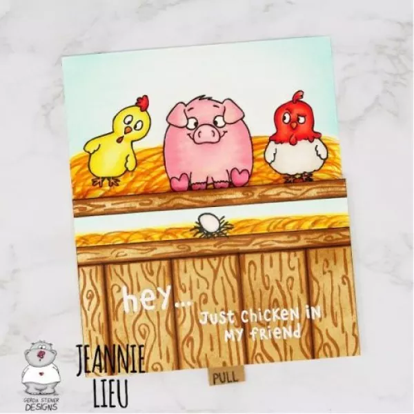 chicken scratch clear stamps Gerda Steiner Designs designs 6