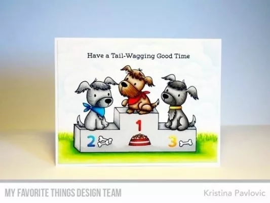 CS 217 my favorite things clear stamps puppy pals