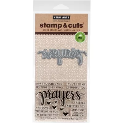 DC183 hero arts stamp and cuts stanzen clear stamps prayers