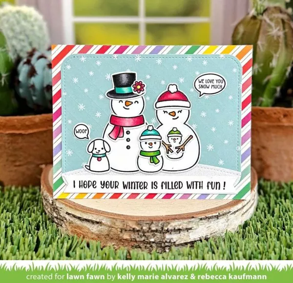 Frosty Family Stempel Lawn Fawn 1