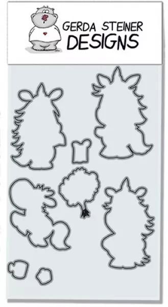 Moody Unicorns BUNDLE Stempel + Stanzen Gerda Steiner Designs 1