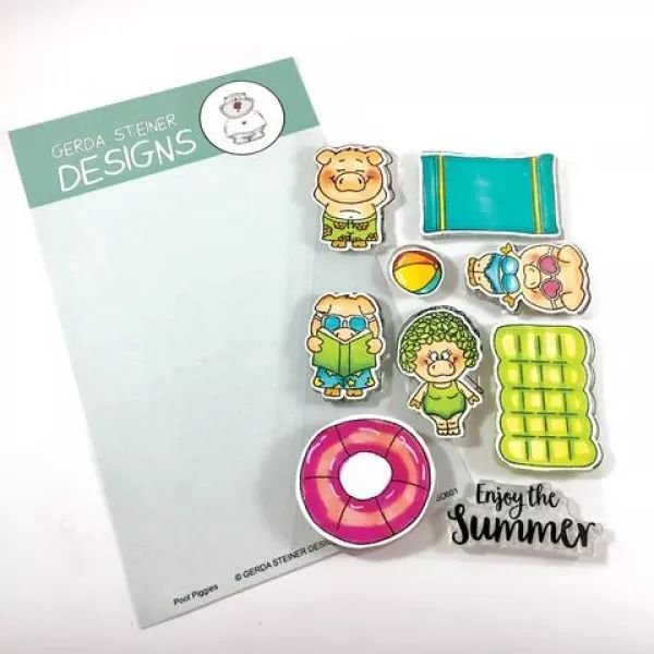 Pool Piggies BUNDLE Stempel + Stanzen Gerda Steiner Designs