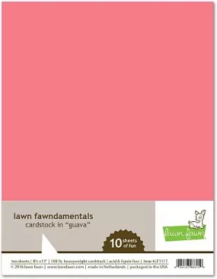 cardstock guava Lawn Fawn