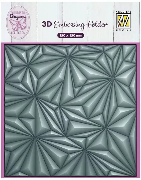 Origami Stars 3D Embossing Folder von Nellie's Choice