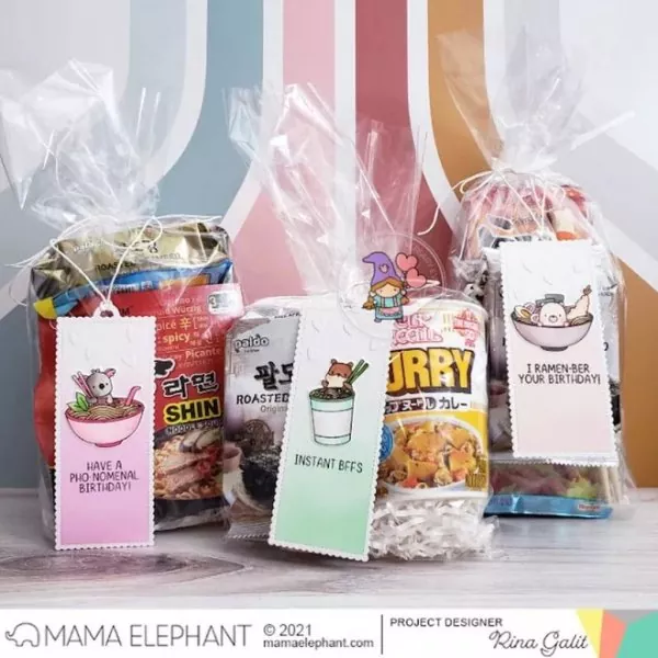 Oodles of Noodles Mama Elephant Stamp & Die Bundle 2