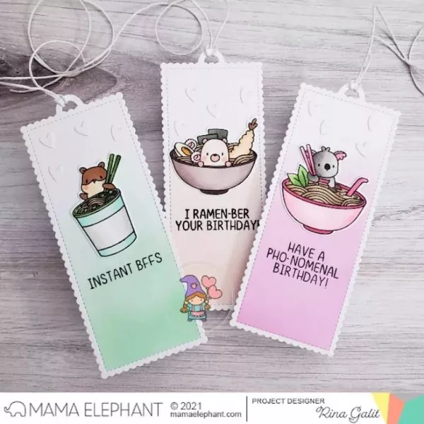 Oodles of Noodles Mama Elephant Stamp & Die Bundle 4