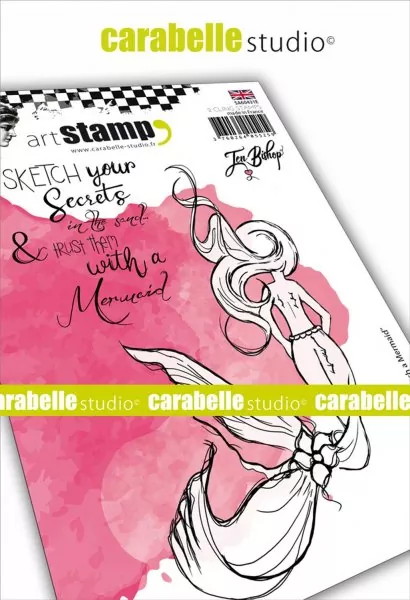 carabelle studio cling stamp Sketch a Mermaid