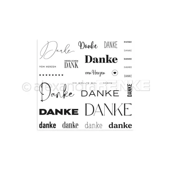 Danke Alexandra RENKE Clear Stamps