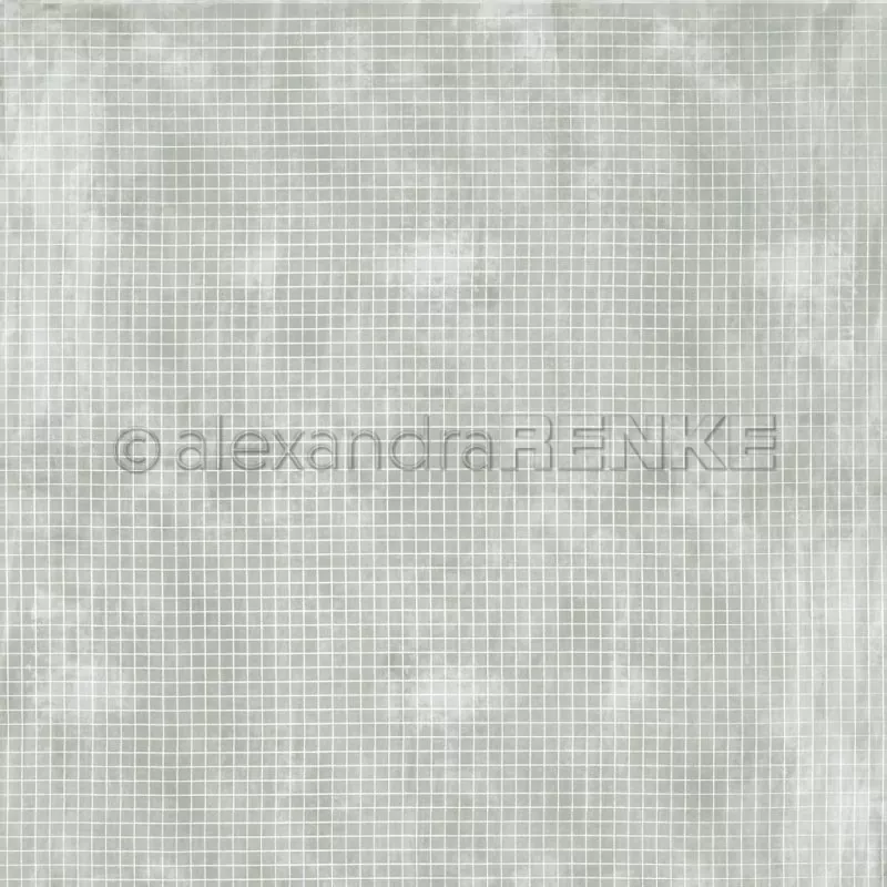 101829 RENKE Alexandra Design Papier Kariert auf Salbei