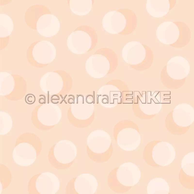101877 Bokeh Pastellorange Alexandra Renke Designpapier 12x12