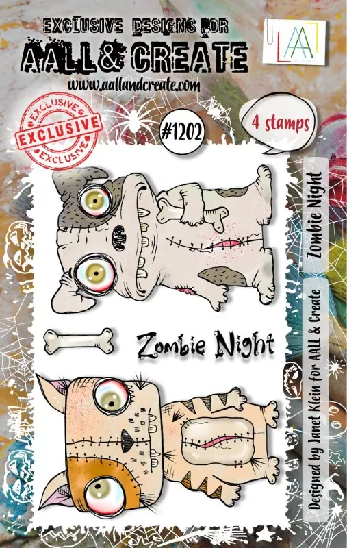 aall create clear stamp Zombie Night