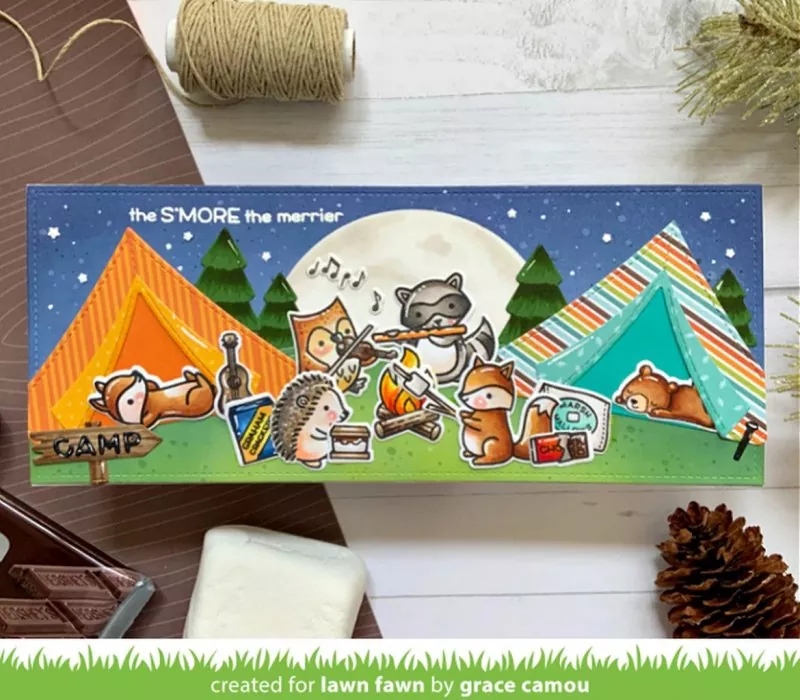 S'more the Merrier Clear Stamps Lawn Fawn 4