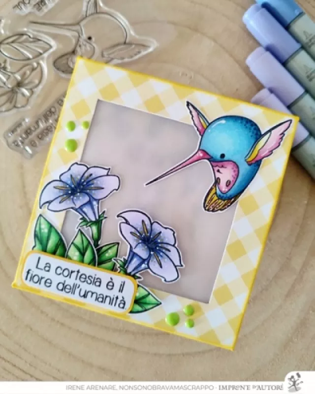 Colibri mini Impronte D'Autore Stamp & Die Bundle 3