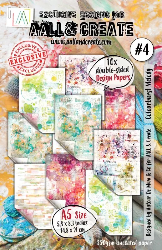 Colourburst Melody #4 papierset A5 craft emotions