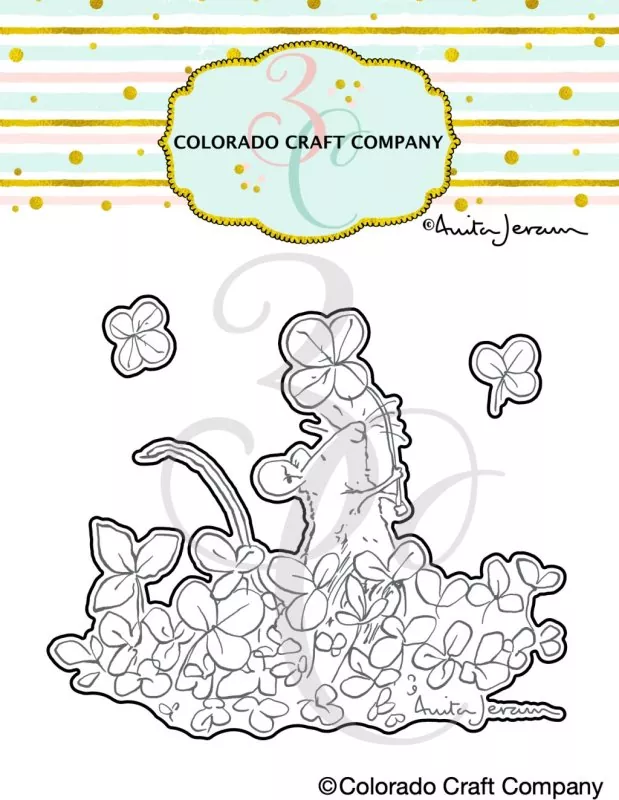 Mouse Shamrocks Stanzen Colorado Craft Company by Anita Jeram