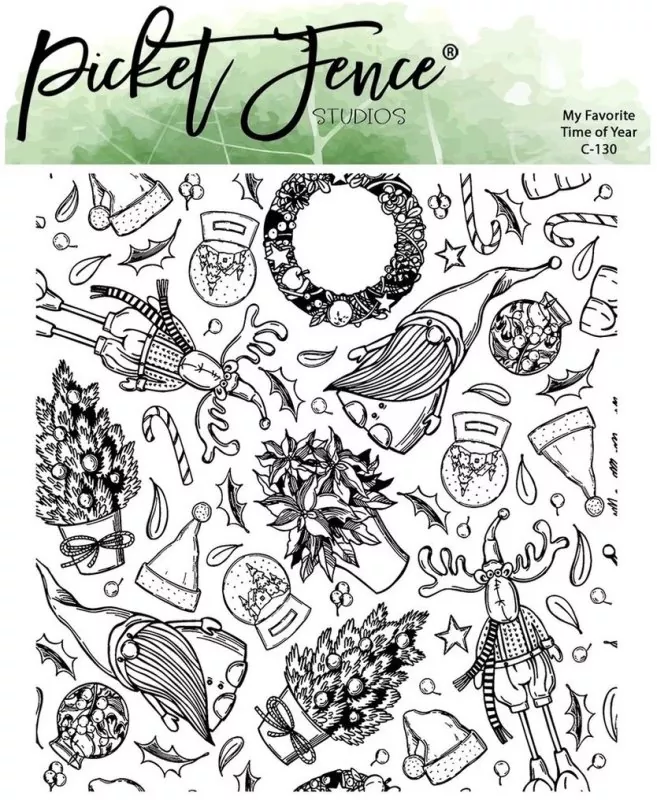 My Favorite Time of Year clear stamps picket fence studios
