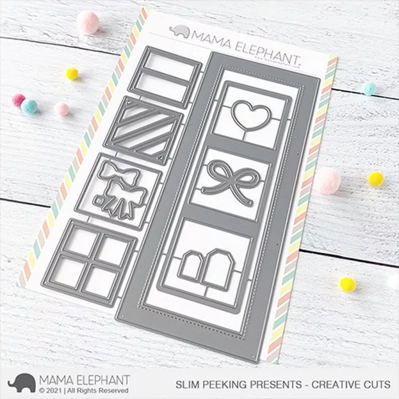Slim Peeking Presents Stanzen Creative Cuts Mama Elephant