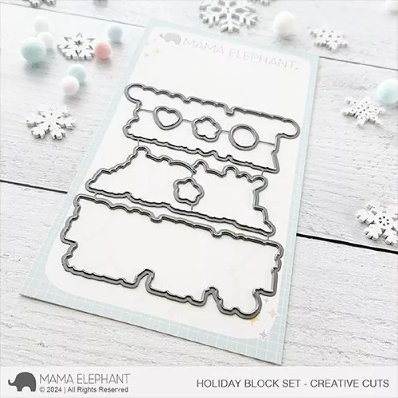 Holiday Block Set Stanzen Creative Cuts Mama Elephant