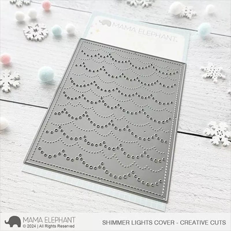 Shimmer Lights Cover Stanzen Creative Cuts Mama Elephant