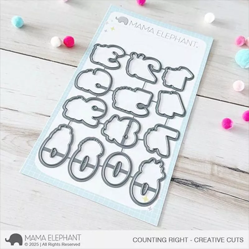 Counting Right Stanzen Creative Cuts Mama Elephant