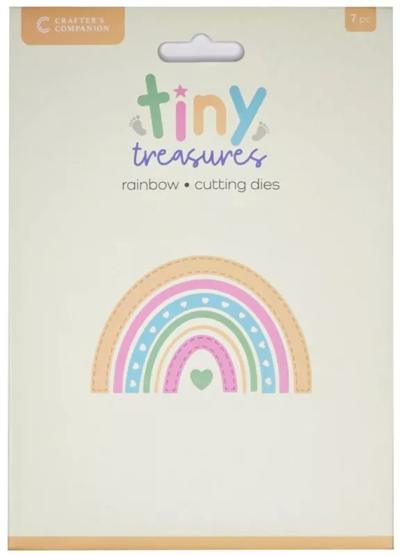 Rainbow stanzset Tiny Treasures crafters companion