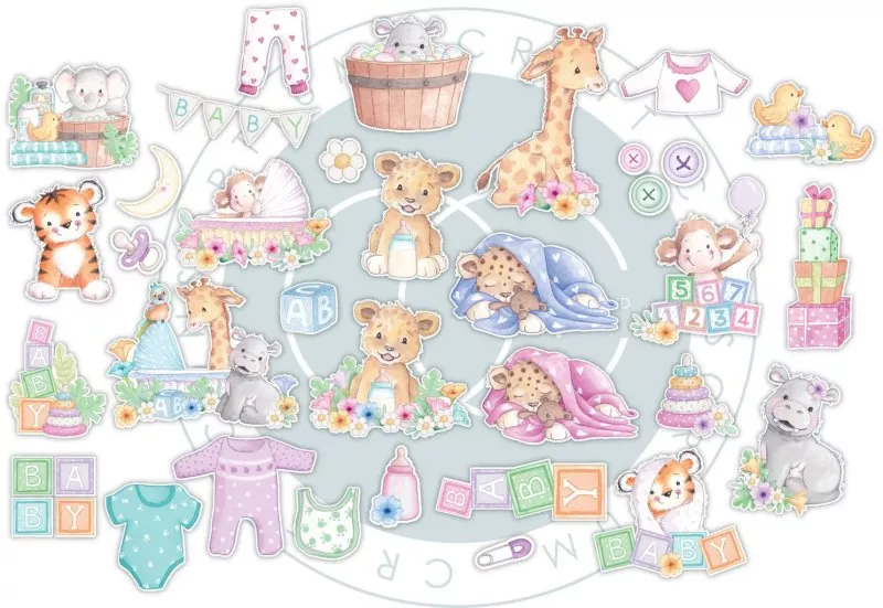 Little Ones Ephemera Die Cut Embellishment Craft Consortium 1