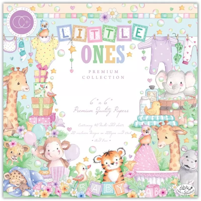 Craft Consortium - Little Ones 6"x6" inch paper pad