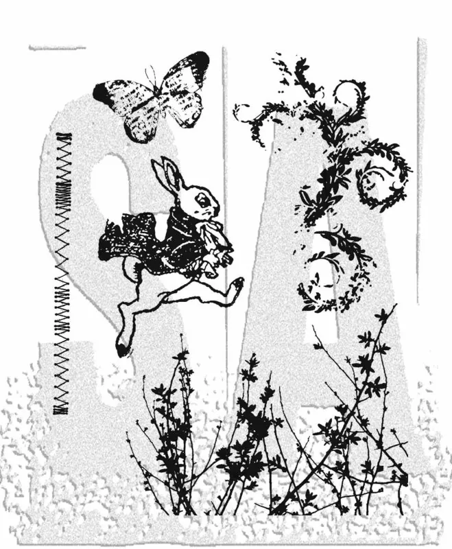 Spring Sprung Tim Holtz Gummistempel Stamper Anonymous