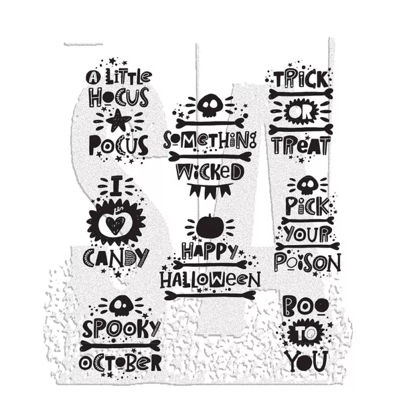 Halloween Whatnots Tim Holtz Gummistempel Stamper Anonymous