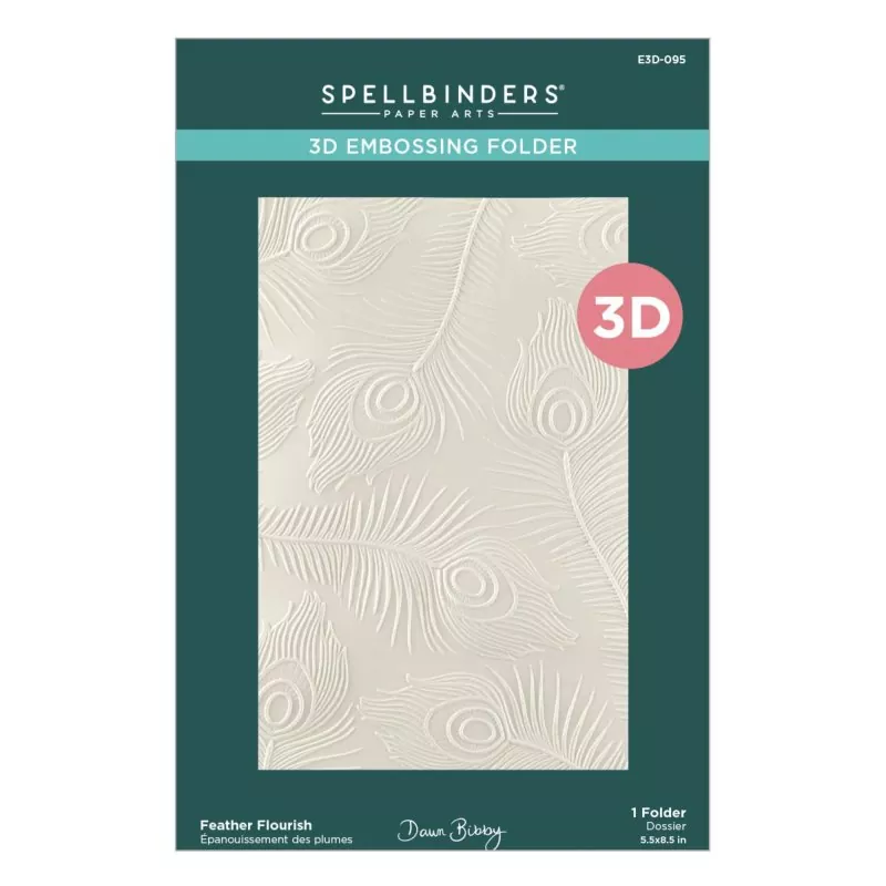 Feather Flourish Embossing Folder Spellbinders