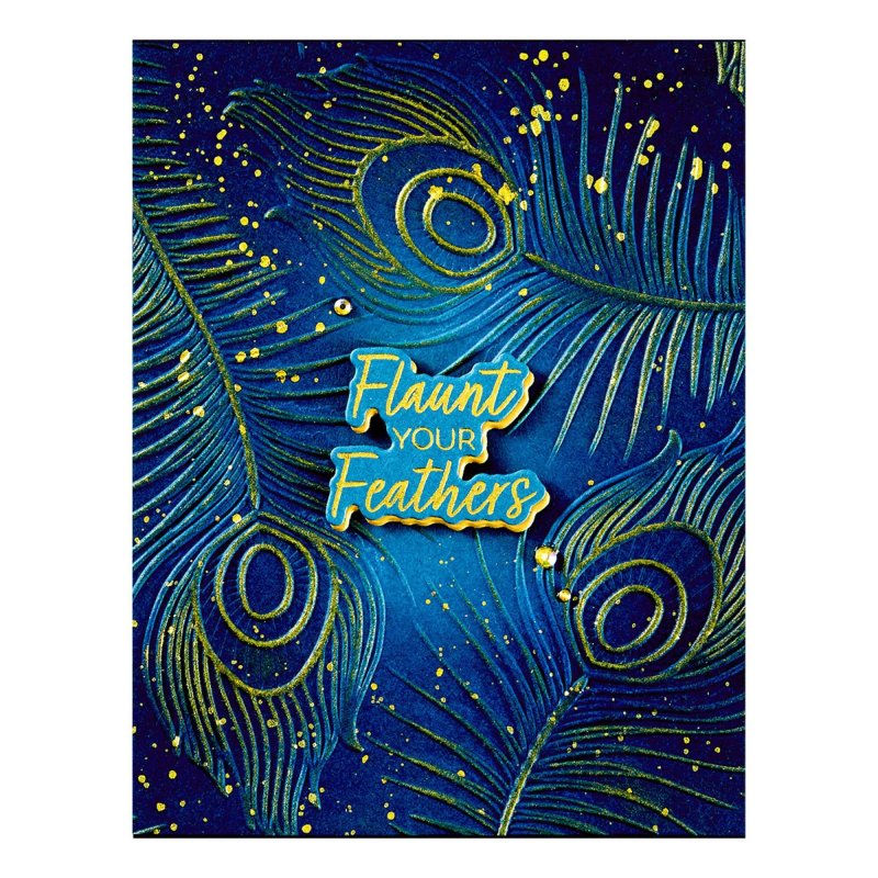 Feather Flourish Embossing Folder Spellbinders 2