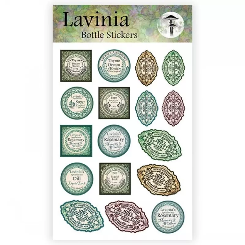 Lavinia Bottle Vintage Stickers