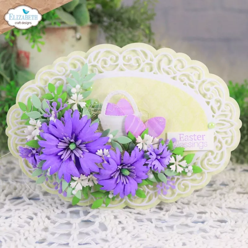 Spring Awakening Decorative Oval Frame Stanzen Elizabeth Craft Designs 5