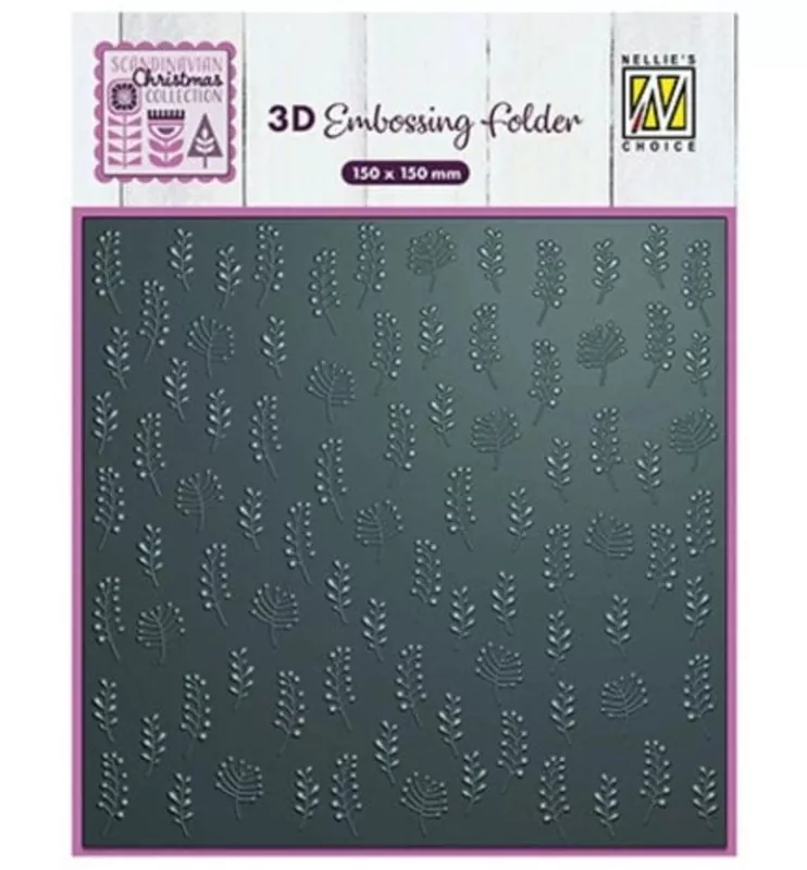 Leaves 3D Embossing Folder von Nellie's Choice