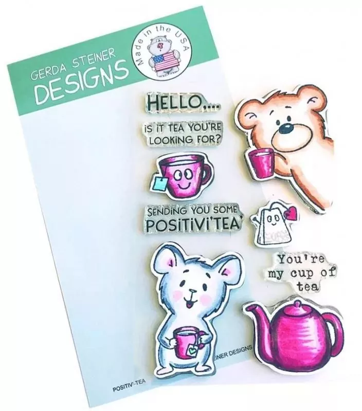 Positivi-Tea BUNDLE Stempel + Stanzen Gerda Steiner Designs