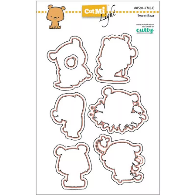 Sweet Bear Impronte D'Autore Stamp & Die Bundle 1