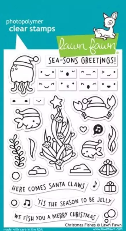 Christmas Fishes Stempel Lawn Fawn