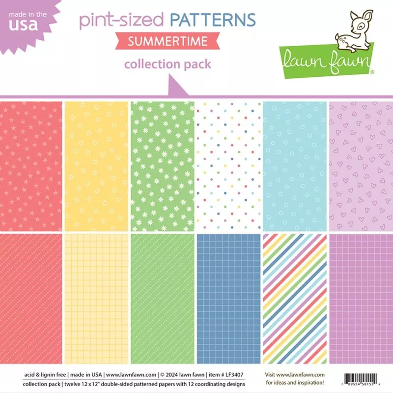 Pint-Sized Patterns Summertime Papier Collection Pack Lawn Fawn