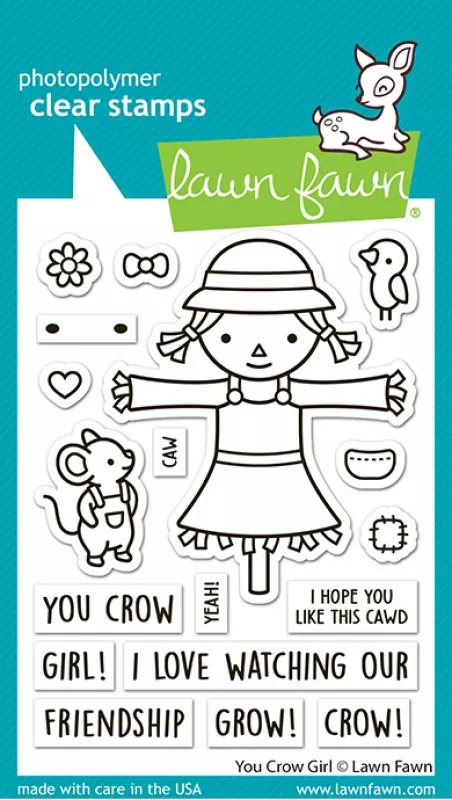 You Crow Girl Stempel Lawn Fawn