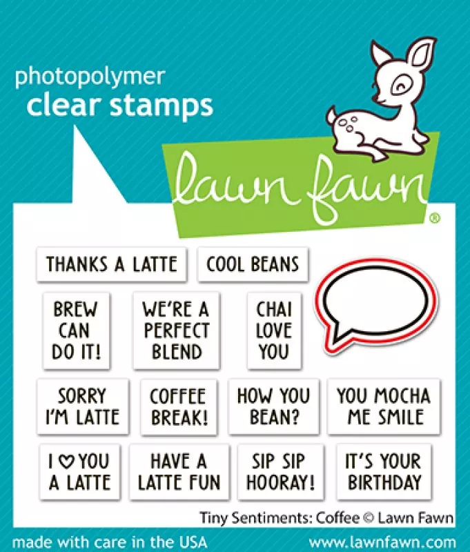 Tiny Sentiments: Coffee Stanzen Lawn Fawn 1