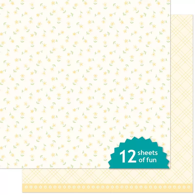 Bitsy Blooms Daisy lawn fawn scrapbooking papier