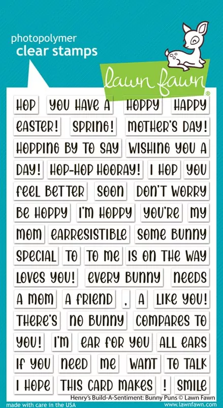 Henry's Build-a-Sentiment: Bunny Puns Stempel Lawn Fawn