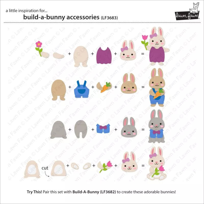 Build-a-Bunny Accessories Stanzen Lawn Fawn 1