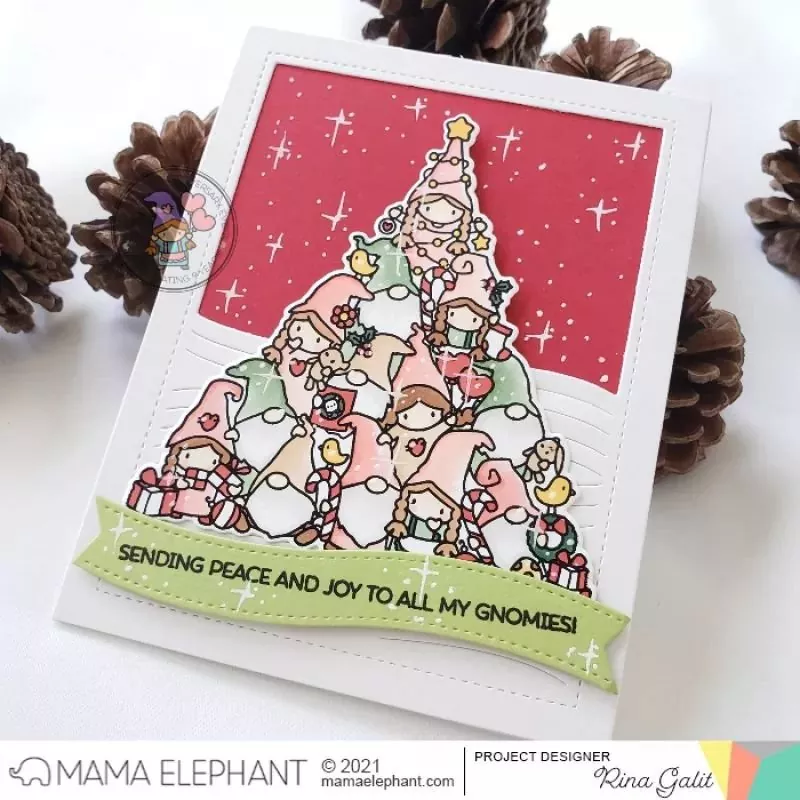 Oh Gnomie Tree Mama Elephant Stamp & Die Bundle 2