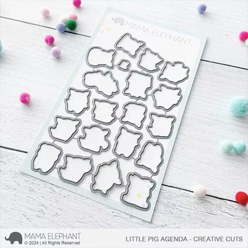 Little Pig Agenda Mama Elephant Stamp & Die Bundle 1